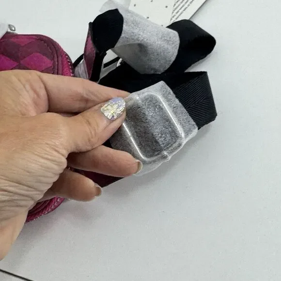 Aimee Kestenberg Leather Phone Crossbody Bag  Soft Capri Magenta Diamond Tassel - Picture 10 of 10